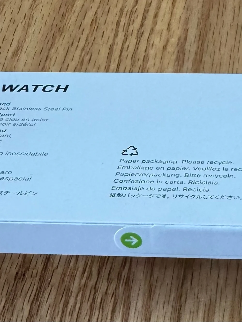 Brand New (unopened box) Apple Silicone Sport Band for Apple Watch - Black